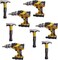8PCS Hammer Foil Balloons Drill Mylar Balloons Inflatable Toys for Boys Kids Birthday Themed Party Decoration Father's Day Party for Dad, Husband and boy friend Birthday Party